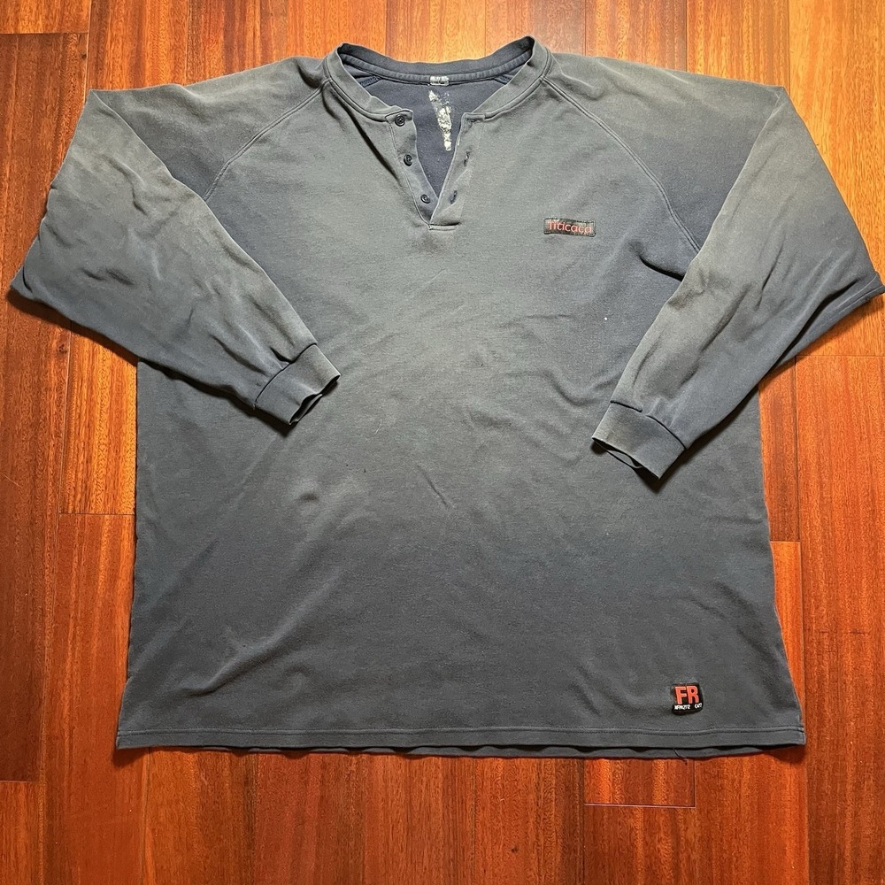 Titicaca FR Henley Shirt Mens 2XLT Flame Resistant Workwear CAT 2 OIL Rig Flaw *